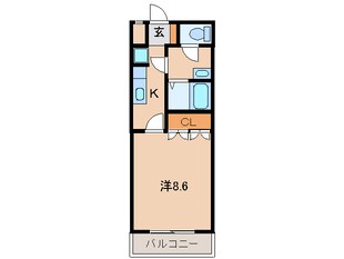 八幡前駅 徒歩18分 2階の物件間取画像